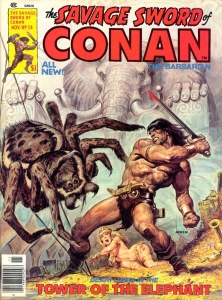 Portada de La Espada Salvaje de Conan. LA TORRE DEL ELEFANTE y otras historias 