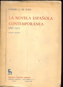 Portada del libro LA NOVELA ESPAÑOLA CONTEMPORÁNEA