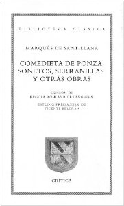 Portada del libro COMEDIETA DE PONZA, SONETOS, SERRANILLAS Y OTRAS OBRAS