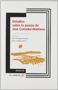 Portada del libro ESTUDIOS SOBRE LA POESÍA DE JOSÉ CORREDOR-MATHEOS