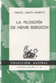 Portada de LA FILOSOFÍA DE HENRI BERGSON