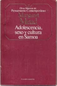 Portada del libro ADOLESCENCIA, SEXO Y CULTURA EN SAMOA