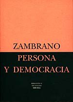 Portada del libro PERSONA Y DEMOCRACIA. LA HISTORIA SACRIFICIAL
