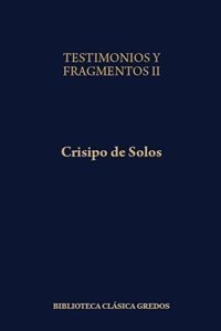 Portada del libro TESTIMONIOS Y FRAGMENTOS II