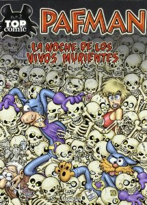 Portada de TOP COMIC PAFMAN Nº 2: LA NOCHE DE LOS VIVOS MURIENTES
