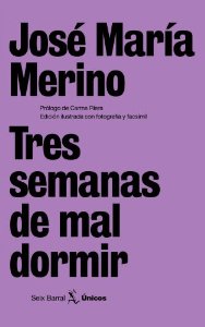 Portada del libro TRES SEMANAS DE MAL DORMIR