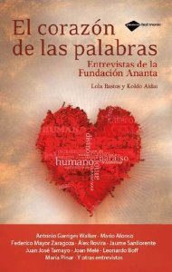 Portada del libro EL CORAZÓN DE LS PALABRAS. ENTREVISTAS DE FUNDACIÓN ANANTA