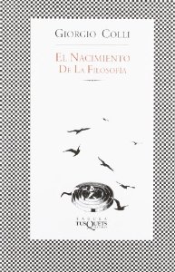 Portada del libro EL NACIMIENTO DE LA FILOSOFÍA