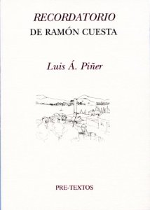 Portada de RECORDATORIO DE RAMÓN CUESTA