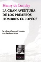 Portada del libro LA GRAN AVENTURA DE LOS PRIMEROS HOMBRES EUROPEOS