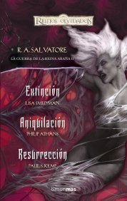 Portada del libro LA GUERRA DE LA REINA ARAÑA II: EXTINCIÓN / ANIQUILACIÓN / RESURRECCIÓN