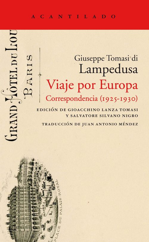 Portada del libro VIAJE POR EUROPA. Correspondencia (1925-1930)