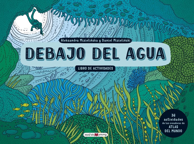 Portada de DEBAJO DEL AGUA. Libro de actividades