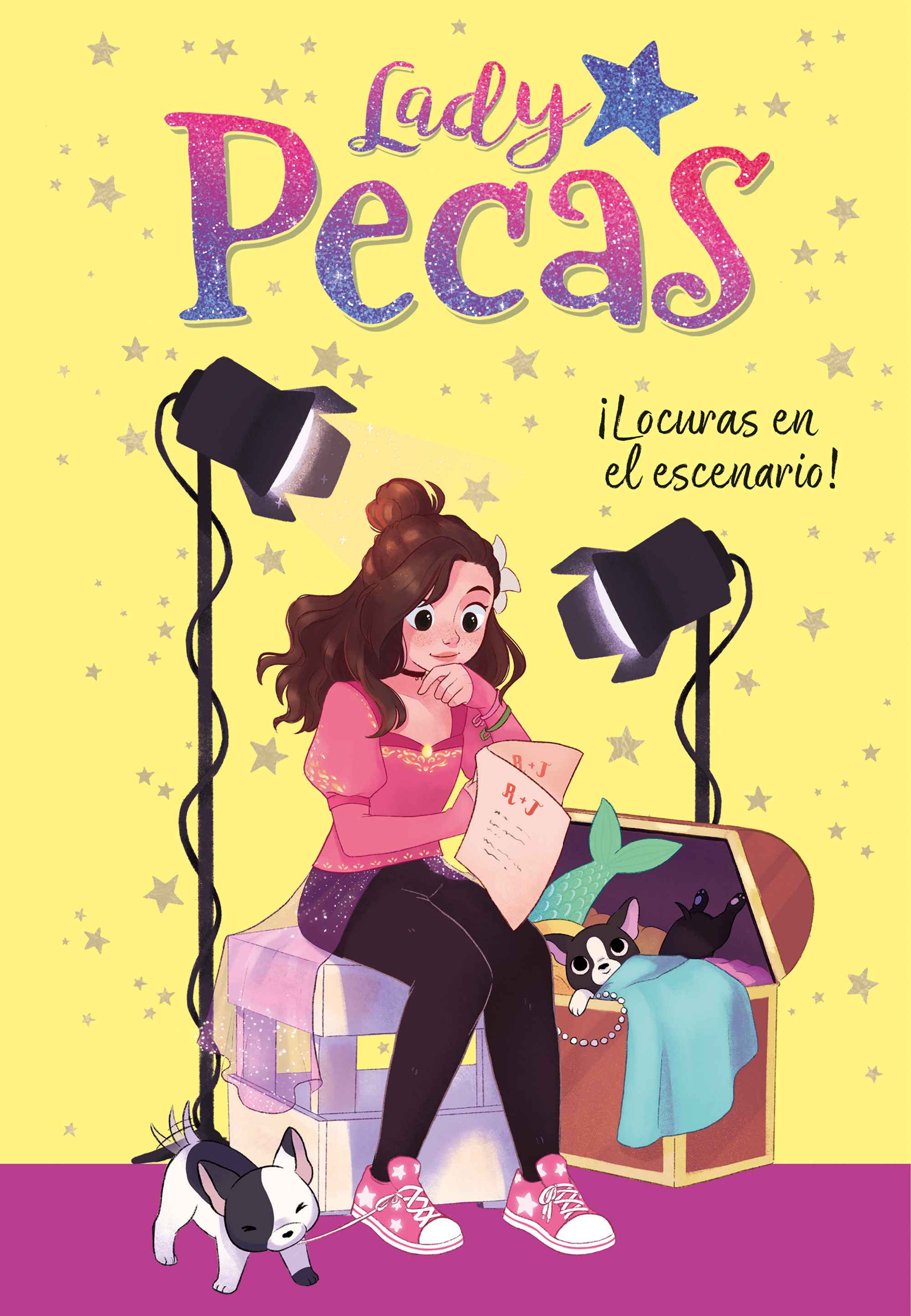 Portada del libro ¡LOCURAS EN EL ESCENARIO! (Serie Lady Pecas 2)