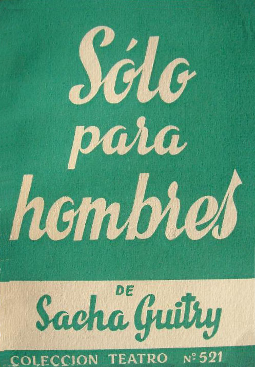 Portada de SOLO PARA HOMBRES