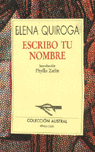 Portada del libro ESCRIBO TU NOMBRE