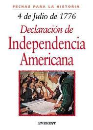 Portada de 4 DE JULIO DE 1776: LA DECLARACIÓN DE INDEPENDENCIA AMERICANA
