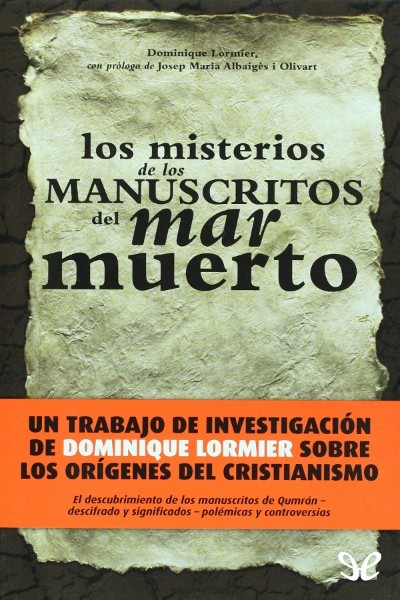 Portada de LOS MISTERIOS DE LOS MANUSCRITOS DEL MAR MUERTO