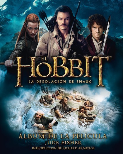 Portada de EL HOBBIT: LA DESOLACIÓN DE SMAUG. Álbum de la película