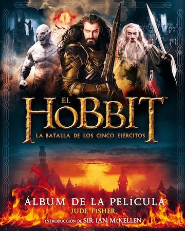 Portada de EL HOBBIT: LA BATALLA DE LOS CINCO EJÉRCITOS. ÁLBUM DE LA PELÍCULA