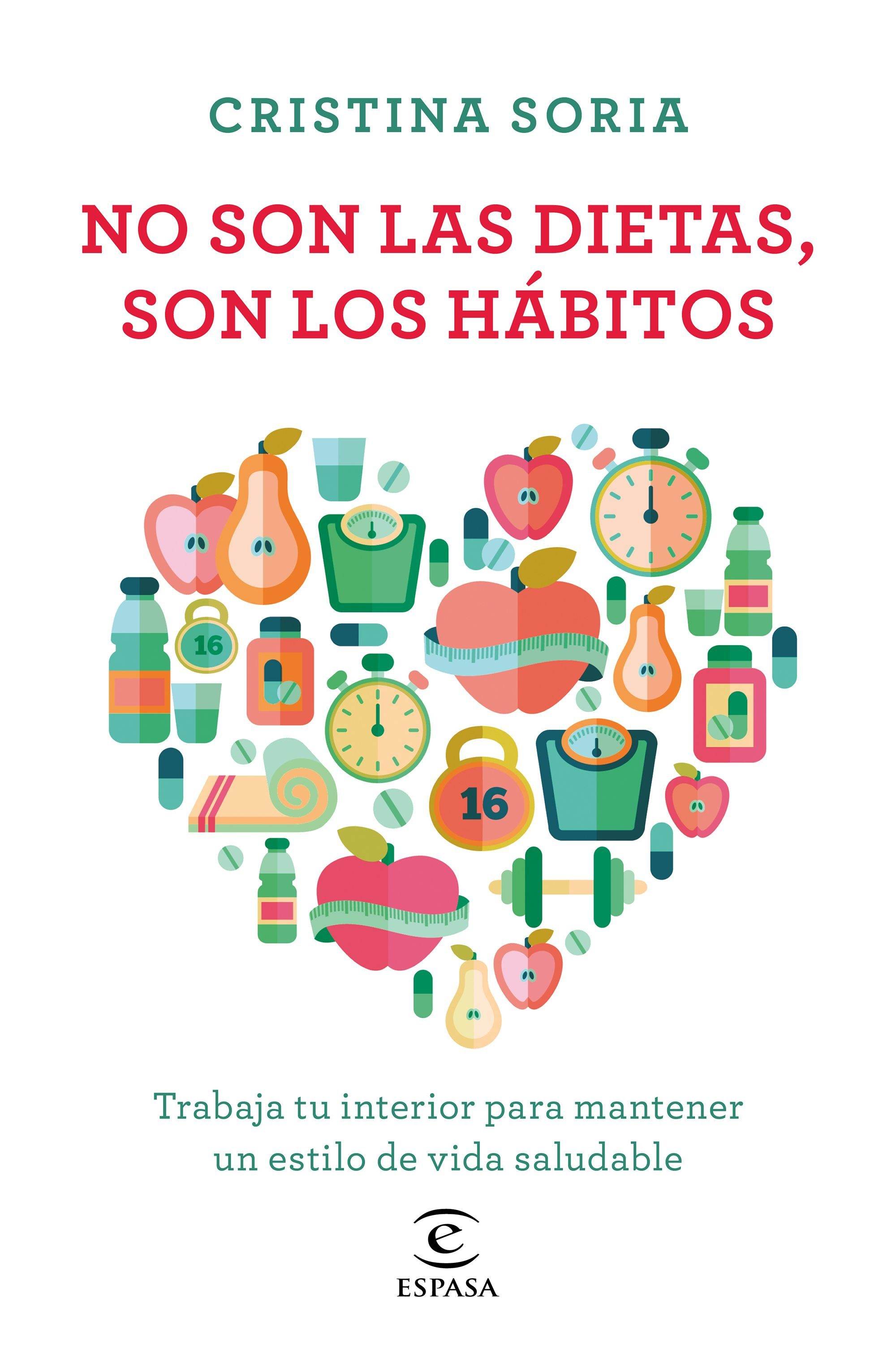 Portada de NO SON LAS DIETAS SON LOS HÁBITOS. Trabaja tu interior para mantener un estilo de vida saludable