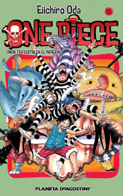 Portada del libro ONE PIECE Nº 55. Unos travestis en el infierno