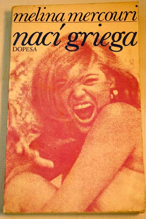 Portada del libro NACÍ GRIEGA