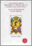 Portada del libro HISTORIA DE LA LITERATURA ESPAÑOLA. Volumen 1: La Edad Media