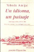 Portada de UN IDIOMA, UN PAISAJE: ANTOLOGIA POÉTICA (1948-1989)