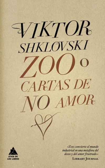 Portada del libro ZOO O CARTAS DE NO AMOR