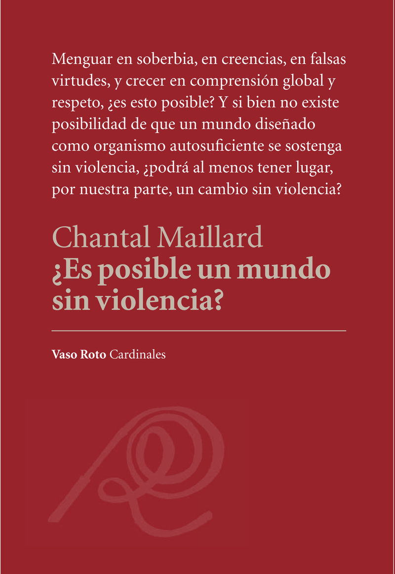 Portada del libro ¿ES POSIBLE UN MUNDO SIN VIOLENCIA?