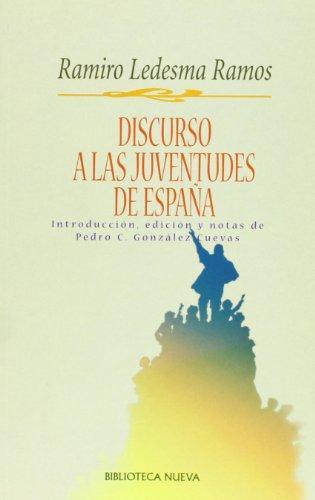 Portada del libro DISCURSO A LAS JUVENTUDES DE ESPAÑA