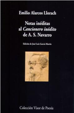 Portada del libro NOTAS INÉDITAS AL CANCIONERO INÉDITO DE A.S. NAVARRO