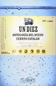 Portada del libro UN DIEZ. ANTOLOGÍA DEL NUEVO CUENTO CATALÁN.