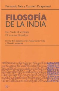 Portada de FILOSOFÍA DE LA INDIA. DEL VEDA AL VEDANTA. EL SISTEMA SAMKHYA