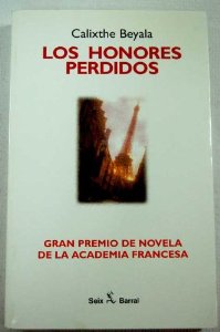 Portada de LOS HONORES PERDIDOS