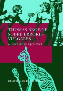 Portada de SOBRE ERRORES VULGARES. (PSEUDODOXIA EPIDEMICA)