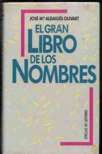 Portada de EL GRAN LIBRO DE LOS NOMBRES