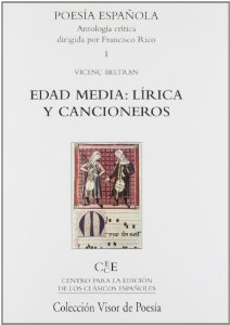 Portada del libro EDAD MEDIA: LÍRICA Y CANCIONEROS. POESÍA ESPAÑOLA 1