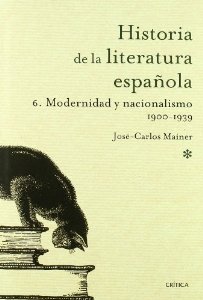 Portada de HISTORIA DE LA LITERATURA ESPAÑOLA: SIGLO XX